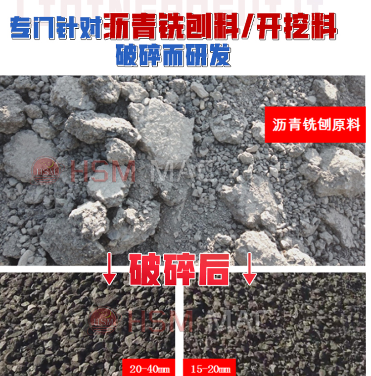 銑刨料破碎篩分生產(chǎn)線 銑刨料破碎篩分機 瀝青銑刨料破碎設(shè)備 公路瀝青回收 瀝青路面破碎篩分機